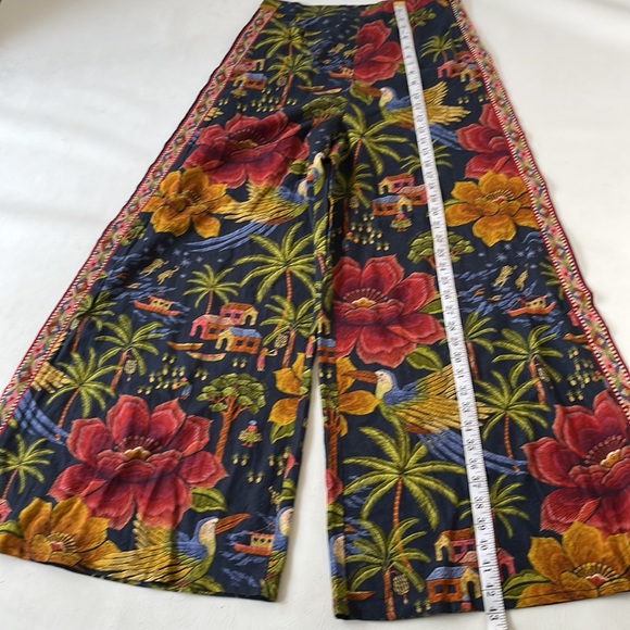 FARM RIO PRINTED WIDE-LEG PANTS SIZE S MULTICOLOR NWT SOLD OUT - Picture 11 of 13